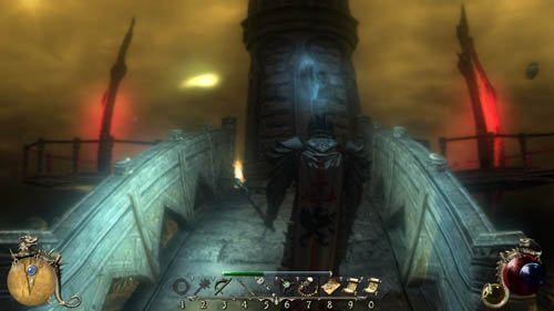 Po wykonaniu trzech powyższych zadań biegnij do Geoffreya w [1] i porozmawiaj z nim - Nieświadomość - Two Worlds II: Pirates of The Flying Fortress - poradnik do gry