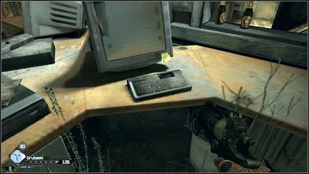 Gdy ich pokonasz, wyceluj w najbliższą klawiaturę leżącą przed monitorem i wciśnij klawisz E - Doom | Sekretne pokoje w Rage 1 - Rage - poradnik do gry