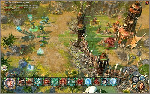 Orkowie zaskakująco dobrze sprawdzają się podczas obrony. - Oblężenie | Taktyka pola bitwy | Twierdza w Might & Magic Heroes VI - Might & Magic: Heroes VI - poradnik do gry