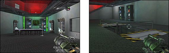 Jak zapewne zauważysz, wszystkie wyjścia z pomieszczenia wymagają zastosowania czerwonej karty - Misja 11: Stomping on Holy Ground | Command & Conquer Renegade - Command & Conquer: Renegade - poradnik do gry