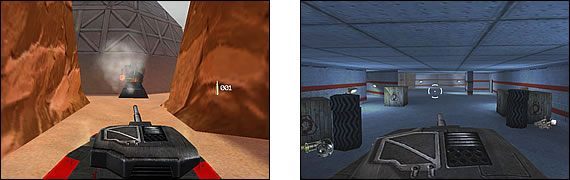 Z wnętrza budynku możesz wybrać dwie drogi dalej - jedną przez klatkę schodową (drzwi pośrodku ściany) oraz przez pomieszczenie laboratoryjne, dokładnie tam, gdzie testuje się wpływ Tiberium na organizmy żywe (drzwi na prawo od wejścia) - Misja 08: Evolution of Evil | Command & Conquer Renegade - Command & Conquer: Renegade - poradnik do gry
