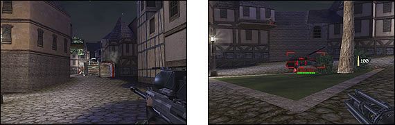 Zajmij się snajperami i żołnierzami z rakietnicą - spostrzeżesz ich na dachach i balkonach - Misja 05: Deadly Reunion | Command & Conquer Renegade - Command & Conquer: Renegade - poradnik do gry