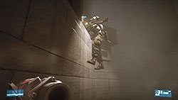 Kiedy będzie już w miarę bezpiecznie biegnij za zaznaczonym członkiem drużyny i dostań się z nim do banku, wykonując serię poleceń pojawiających się na ekranie - Misja 5- Operacja Gilotyna | Kampania | Battlefield 3 - Battlefield 3 - poradnik do gry