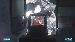 Ostatni odcinek pościgu za Kafarowem to sama strzelnica i korytarz za nią, który prowadzi z powrotem na powierzchnię - Misja 11- Kafarow | Kampania | Battlefield 3 - Battlefield 3 - poradnik do gry