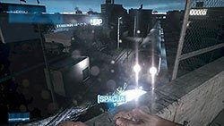 Następnie musisz wyskoczyć przez okno i skierować się w stronę znanych z wprowadzenia torów kolejowych - Misja 12- Wielki niszczyciel | Kampania | Battlefield 3 - Battlefield 3 - poradnik do gry