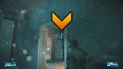 Poruszajcie się powoli i zdejmujcie w tandemie kolejne cele, aż dotrzecie do korytarza z kamerami - Misja 3- Ewakuacja | Kooperacja | Battlefield 3 - Battlefield 3 - poradnik do gry