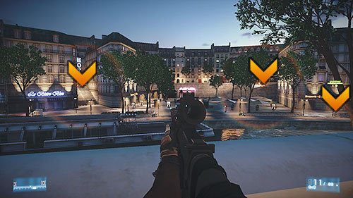 Kiedy dotrzecie w okolice hotelu, wasz oddział znajdzie się pod silnym ostrzałem z trzech kierunków - Misja 5- Załatw ich na amen | Kooperacja | Battlefield 3 - Battlefield 3 - poradnik do gry