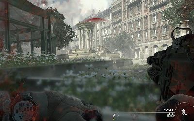 Następnie zeskocz na dół i zacznij ostrzeliwać pozostałych żołnierzy na placu - II- Iron Lady | Opis przejścia gry | Call of Duty Modern Warfare 3 - Call of Duty: Modern Warfare 3 - opis przejścia i operacje specjalne - poradnik do gry