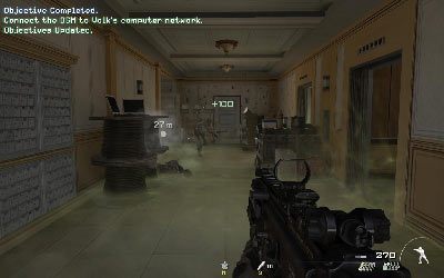 Na końcu drogi wyjdź z auta, wejdź do budynku i zacznij eliminować wybiegających z lewej przeciwników - Server Crash | Operacje Specjalne | Call of Duty Modern Warfare 3 - Call of Duty: Modern Warfare 3 - opis przejścia i operacje specjalne - poradnik do gry