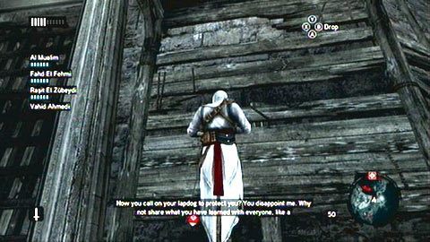 Gdy dotrzesz do zamku na szczycie, zmień broń na ukryte ostrze i zacznij się wspinać po ścianie z prawej - Sekwencja 3 - Lost and Found (7,8) | Opis przejścia Assassins Creed Revelations - Assassins Creed: Revelations - poradnik do gry