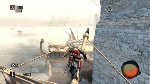 Podnieś odpowiedni przedmiot, a następnie udaj się na dziób okrętu - Sekwencja 4 - The Uncivil War (2,3) | Opis przejścia AC Revelations - Assassins Creed: Revelations - poradnik do gry