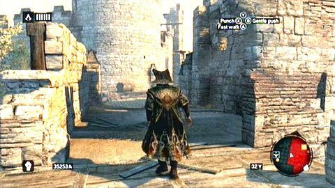 Gdy strażnik chodzący wokół namiotu się odwróci, wbiegnij szybko na wieżę - Sekwencja 6 - Fortunes Disfavor (1,2) | Opis przejścia AC Revelations - Assassins Creed: Revelations - poradnik do gry