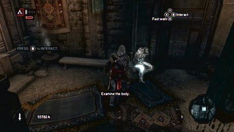 Na początku wspomnienia przeszukaj sklep Sofii i zbadaj ciało Yussufa - Sekwencja 8 - The End of An Era (1,2) | Opis przejścia AC Revelations - Assassins Creed: Revelations - poradnik do gry