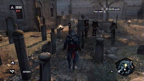 Po rozpoczęciu misji udaj się w zaznaczone miejsce i porozmawiaj ze stojącymi tam asasynami - Sekwencja 8 - The End of An Era (1,2) | Opis przejścia AC Revelations - Assassins Creed: Revelations - poradnik do gry