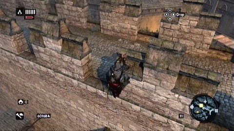 Dalej musisz wdrapać się na mur, gdzie odbędzie się wymiana - Sekwencja 8 - The End of An Era (1,2) | Opis przejścia AC Revelations - Assassins Creed: Revelations - poradnik do gry