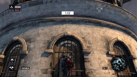 Podczas wspinaczki cały czas trzymaj RT i wciskaj szybko A, żeby szybciej wchodzić do góry - Sekwencja 8 - The End of An Era (1,2) | Opis przejścia AC Revelations - Assassins Creed: Revelations - poradnik do gry