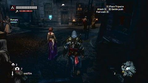 Na początku wysłuchaj tego co ma do powiedzenia twój uczeń, a następnie podążaj za Cyganką - Misje mistrzów (3-5) | Zadania dodatkowe Assassins Creed Revelations - Assassins Creed: Revelations - poradnik do gry