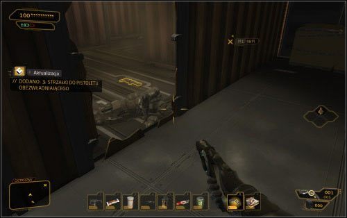 Tego ostatniego łatwo załatwisz jeśli tylko dysponujesz ulepszeniem ramion - (4) Wariant pokojowy - Znajdź miejsce spotkania - Ucieczka z patelni - Deus Ex: Human Revolution - The Missing Link - poradnik do gry