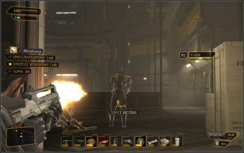 Szkopuł w tym, że halę z celami nawiedziły doborowe jednostki Belltower, w tym snajperzy i duchy - Wariant agresywny - Wybory - Deus Ex: Human Revolution - The Missing Link - poradnik do gry