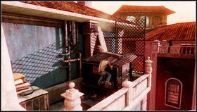 Biegniemy po balkonie w prawo i korzystając z ustawionego podestu wspinamy się wyżej [1] - Rozdział 3- Robota na poziomie | Opis przejścia Uncharted 3 Oszustwo Drakea - Uncharted 3: Oszustwo Drakea - poradnik do gry