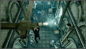 Ruszymy za nimi górą przechodząc przez otwór w ścianie [1] - Rozdział 5- Londyńskie metro | Opis przejścia Uncharted 3 Oszustwo Drakea - Uncharted 3: Oszustwo Drakea - poradnik do gry