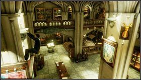 Aby się do niej dostać podchodzimy do drugiej kolumny na środku pokoju i wspinamy się na nią [1] - Rozdział 5- Londyńskie metro | Opis przejścia Uncharted 3 Oszustwo Drakea - Uncharted 3: Oszustwo Drakea - poradnik do gry