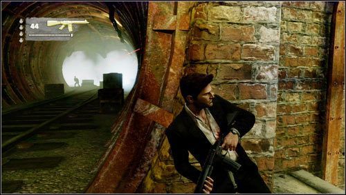 Trafimy na przejście prowadzące do szerokiego tunelu - Rozdział 5- Londyńskie metro | Opis przejścia Uncharted 3 Oszustwo Drakea - Uncharted 3: Oszustwo Drakea - poradnik do gry