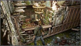 Rozglądając się dookoła znajdziemy właz [1], przez który zeskakujemy w dół - Rozdział 7- Nie wychodź ze światła | Opis przejścia Uncharted 3 Oszustwo Drakea - Uncharted 3: Oszustwo Drakea - poradnik do gry