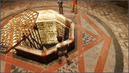 Po otwarciu studni na środku pokoju schodzimy w dół po drabinie [1] - Rozdział 11- Jako na górze, tako i na dole (1) | Opis przejścia Uncharted 3 - Uncharted 3: Oszustwo Drakea - poradnik do gry