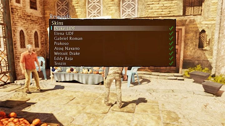 W trakcie przechodzenia gry na bieżąco będziesz odblokowywał nowe skórki dla sterowanej przez ciebie postaci - Uncharted 3: Oszustwo Drakea - poradnik do gry
