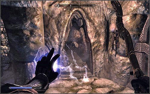 Powróć teraz do ściany, na której odnalazłeś amulet - W podziemiach Saarthal (1) | Questy poboczne w Skyrim - Skyrim - poradnik, mapy, questy