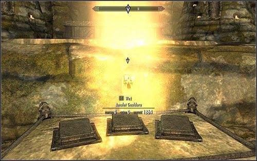 Kiedy wszyscy synowie Gauldura zginą, pojawi się on w sali i połączy trzy części amuletu - Zakazana opowieść (2) | Questy poboczne w Skyrim - Skyrim - poradnik, mapy, questy