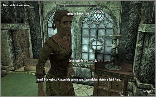 Wybierz się do Akademii Bardów w Samotni i odszukaj Inge Sześć-Palców (powyższy screen) - Różne - Odszukaj lutnię Finna | Questy Akademii Bardów w Skyrim - Skyrim - poradnik, mapy, questy