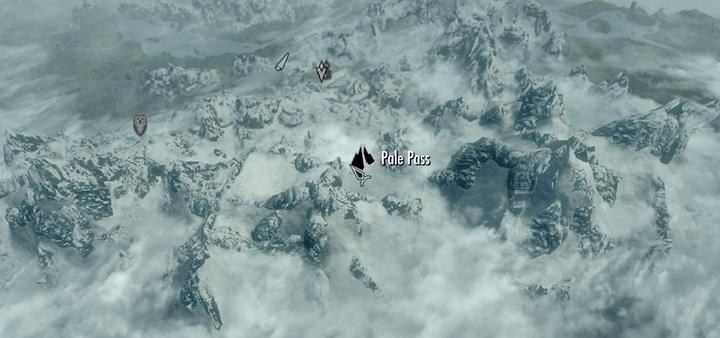 Udaj się do Pale Pass na południe od Helgen. - Rozpoczęcie przygody w Skyrim: Bruma | Podstawowe informacje - Skyrim - poradnik, mapy, questy