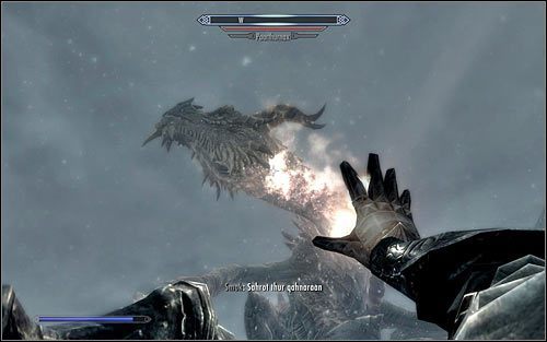 W celu rozpoczęcia pojedynku musisz się oczywiście udać do miejsca pobytu Paarthurnaxa, czyli do Gardła Świata - Paarthurnax - Pokonanie Paarthurnaxa | Niekończąca się pora roku | Skyrim - Skyrim - poradnik, mapy, questy