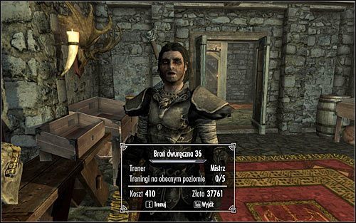 Korzystanie z usług trenerów jest bardzo ciekawym i łatwym sposobem rozwijania wybranych kategorii umiejętności - Trenerzy umiejętności | Skyrim Zestawienia - Skyrim - poradnik, mapy, questy