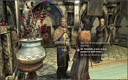 Drugi wariant zakłada zainicjowanie rozmowy z Erikurem - Pozyskanie informacji na temat powrotu smoków (1) | List żelazny | Skyrim - Skyrim - poradnik, mapy, questy