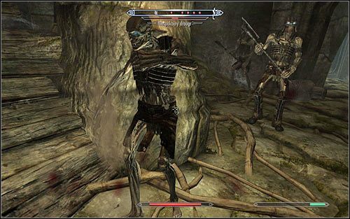 Po drodze natrafisz na wejście do południowej wieży Skuldafn - Dotarcie do portalu (1) | Gniazdo Pożeracza Światów | Solucja Skyrim - Skyrim - poradnik, mapy, questy