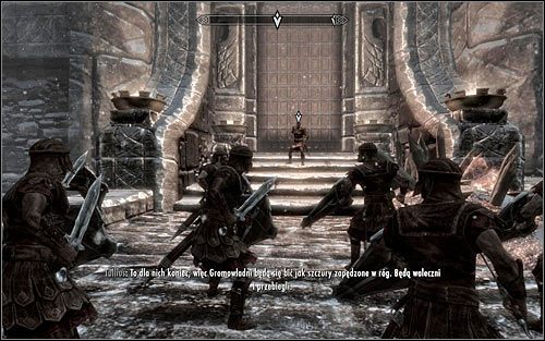 Jeśli współpracujesz z Legionem, to musisz awansować do ich finałowego zadania - Bitwa o miasto Wichrowy Tron - Trofea w Skyrim - Skyrim - poradnik, mapy, questy