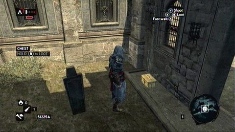 Skarb ukryto obok wyjścia z cmentarza - Galata District | Skrzynie ze skarbami Assassins Creed Revelations - Assassins Creed: Revelations - poradnik do gry