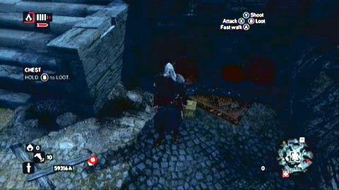 Skrzynkę ukryto tuż obok schodów - Constatntine District (12-24) | Skrzynie ze skarbami AC Revelations - Assassins Creed: Revelations - poradnik do gry