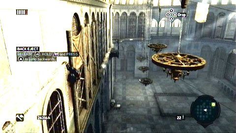 Dotrzesz do kolejnego żyrandolu, na który musisz wskoczyć - Hagia Sophias Secret (2) | Ishak Pashas Memoir Pages w AC Revelations - Assassins Creed: Revelations - poradnik do gry
