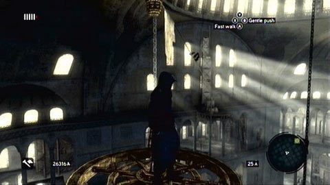 Wskocz na niego i zjedź po linie w dół - Hagia Sophias Secret (2) | Ishak Pashas Memoir Pages w AC Revelations - Assassins Creed: Revelations - poradnik do gry