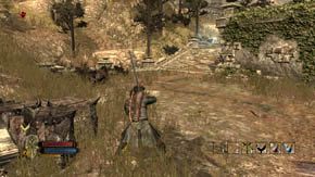 Prowadzą one do skrytki w żywopłocie, jest to [SEKRET 1/4 dla Eradana] - Dzielnice zewnętrzne | Rozdział 1 | Władca Pierścieni Wojna na Północy - Władca Pierścieni: Wojna na Północy - poradnik do gry