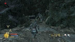 Otwórz bramę za słupem (rośnie za nim grzyb) i zacznij biec w prawo, do wyjścia - Wysokie Wrzosowiska (2) | Rozdział 3 | Władca Pierścieni Wojna na Północy - Władca Pierścieni: Wojna na Północy - poradnik do gry