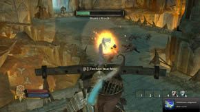 Po chwili zauważysz cztery trolle wychodzące z wielkiej bramy - Komnata z bramą | Rozdział 4 | Władca Pierścieni Wojna na Północy - Władca Pierścieni: Wojna na Północy - poradnik do gry