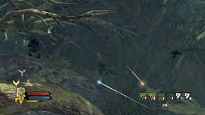 Obserwuj, skąd lecą strzały, aby zlokalizować przeciwników, a wtedy zdjęcie ich nie będzie żadnym problemem - Zasnute pajęczynami ostępy | Rozdział 5 | Władca Pierścieni Wojna na Północy - Władca Pierścieni: Wojna na Północy - poradnik do gry