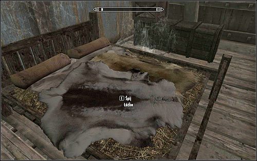 Musisz teraz skorzystać z dowolnego łóżka w świecie gry - Prawdziwi przyjaciele... | Zadania Mrocznego Bractwa | Solucja Skyrim - Skyrim - poradnik, mapy, questy