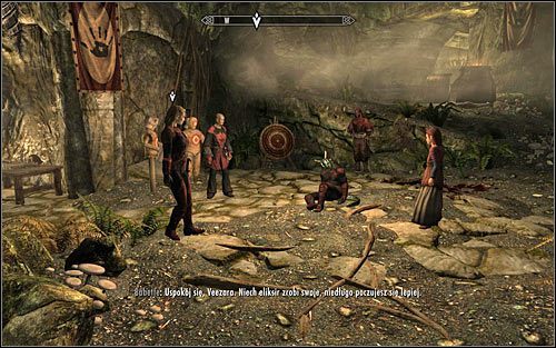 Przejdź do głównej sali Sanktuarium Mrocznego Bractwa - Lek na szaleństwo (1) | Zadania Mrocznego Bractwa | Solucja Skyrim - Skyrim - poradnik, mapy, questy