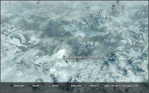 Wyjdź z budynku i otwórz mapę świata - Zniszcz Mroczne Bractwo! | Zadania Mrocznego Bractwa | Solucja Skyrim - Skyrim - poradnik, mapy, questy